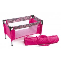 Travel Cot (Hot Pink Pearls)