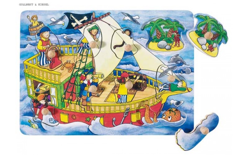Puzzle with hidden pictures, Pirate ship