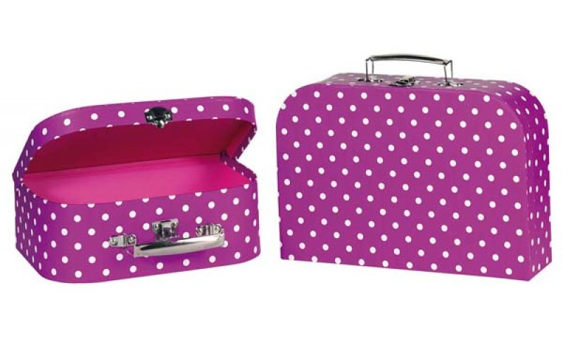 Suitcases purple